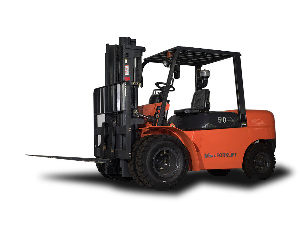 Diesel Three Wheel Electric Forklift With Double Front Wheel , Hydraulic Transmission