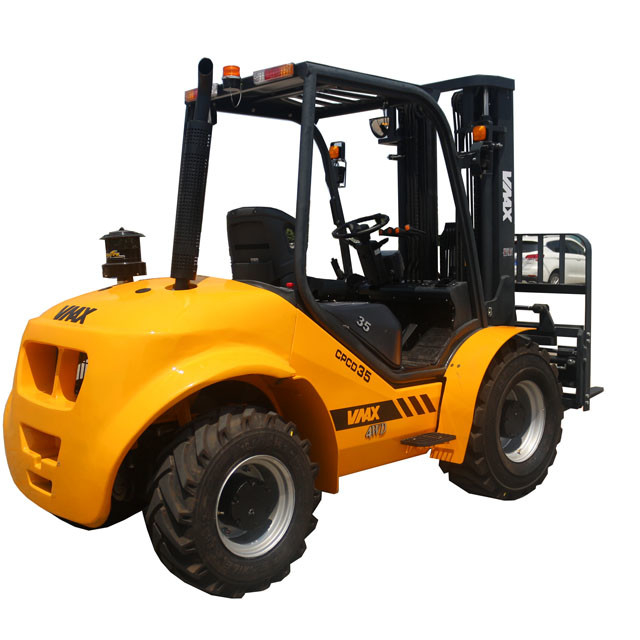 3.5 Ton 2WD Compact All Terrain Forklift Yanmar 4TNE98(EUIII) Japanese Engine